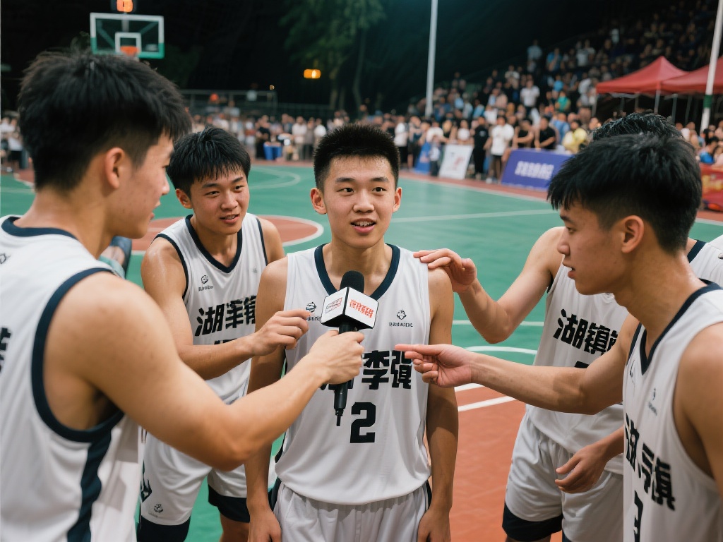 以湖镇本地的一支篮球队为例，他们在比赛中展现了令人